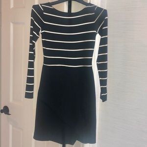 Bailey 44 striped fitted dress